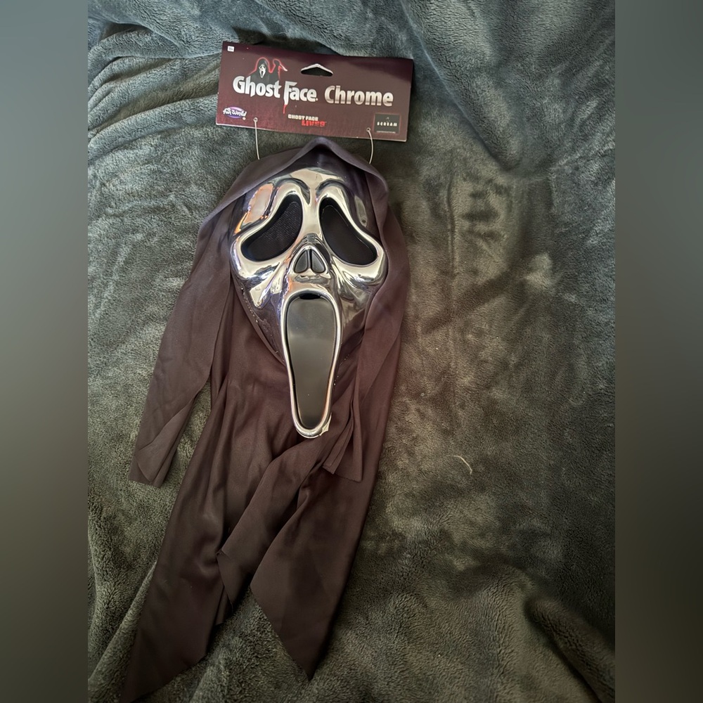 Ghost Face Chrome Mask